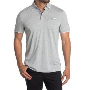 Ted Baker Gray Derry Modern Slim Fit Polo